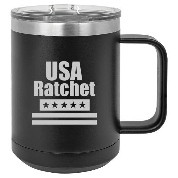 USA Ratchet - Polar Camel 15 oz.  Mug with Slider Lid Thumbnail